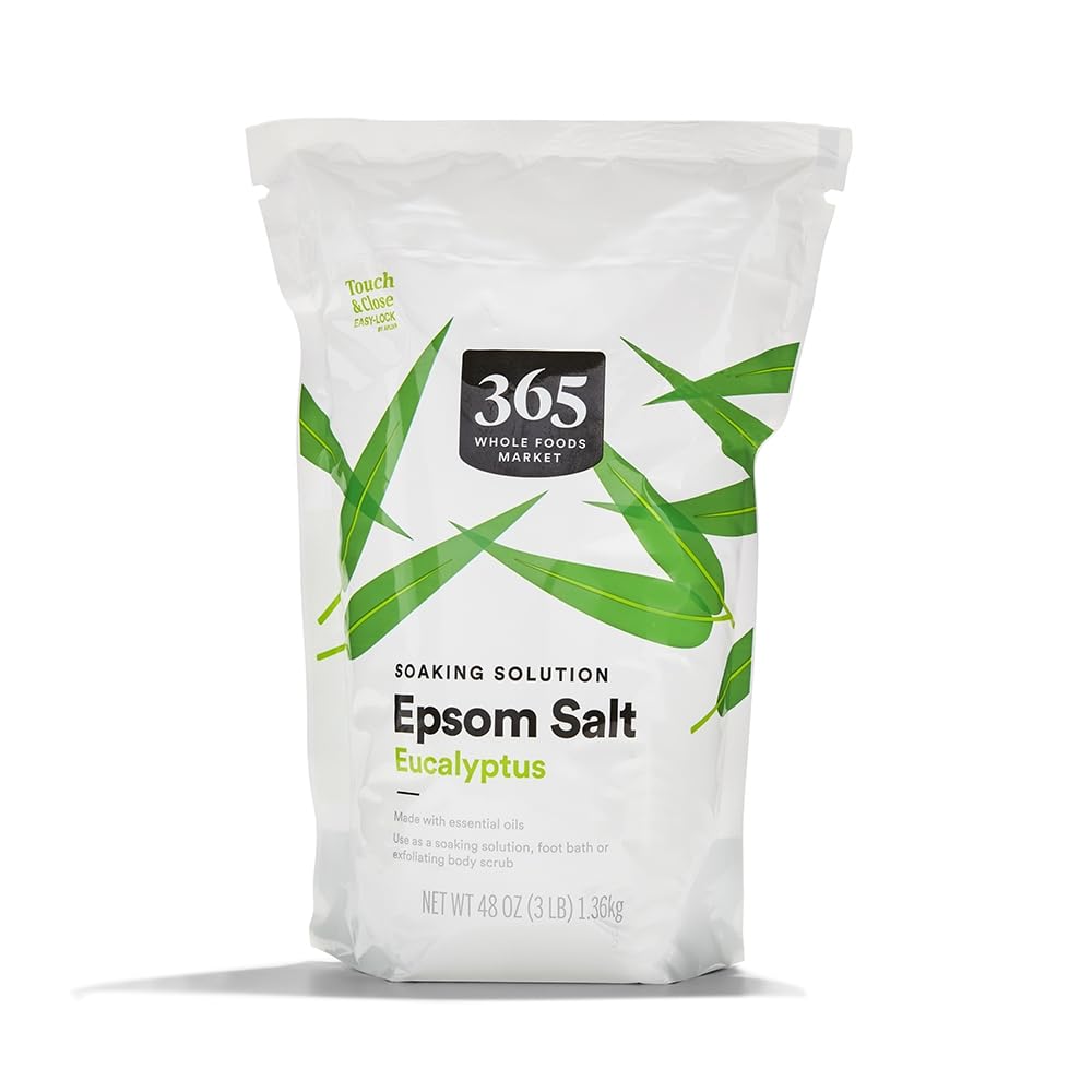 365 by Whole Foods Market botella de sal epsom con eucalipto para baño relajante