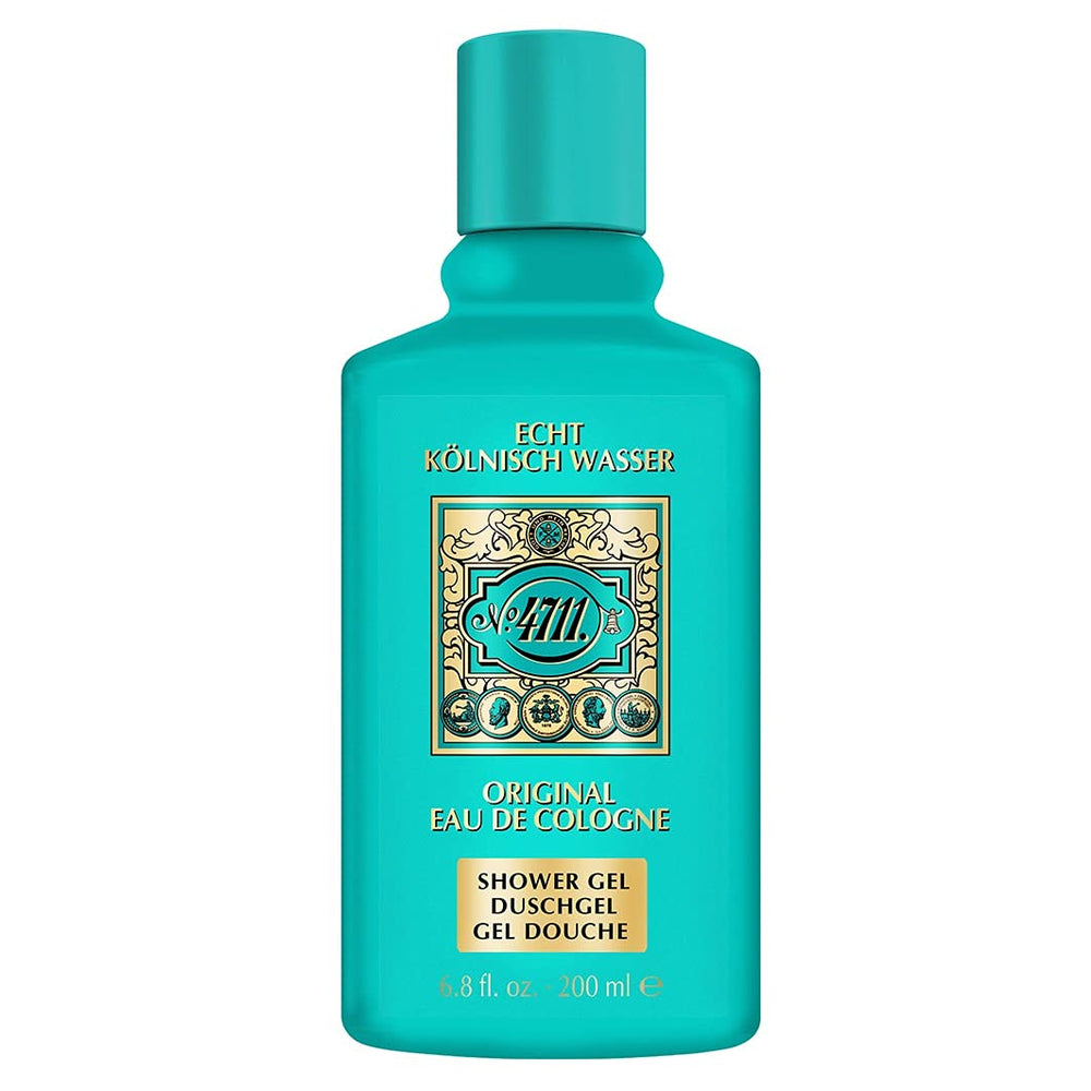 Botella 4711 Original vertiendo para ducha aromática diaria.