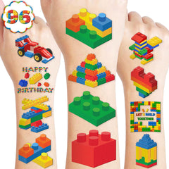 91TATTOOS tatuajes temporales en hojas de bloques para fiestas