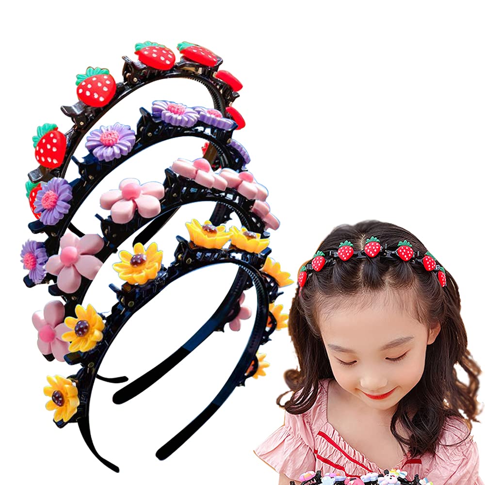 Aaiffey pinza para cabello con diseño de princesa dulce para fijar trenzas.