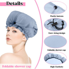 Gorro de EVA impermeable Abeillo, ideal para lavado diario sin mojarse.