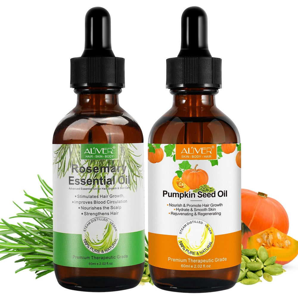Aceite de calabaza en botella para hidratación diaria del cabello y la piel