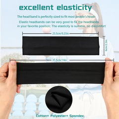 Aclovcy banda elástica para cabello, ajuste cómodo durante yoga