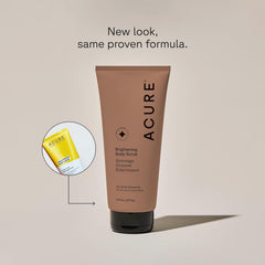 Acure exfoliante con arcilla y niacinamida mejora la textura de la piel.