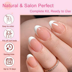 AddFavor tiras adhesivas de gel para una aplicación rápida y limpia.