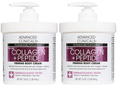 Advanced Clinicals Collagen Peptides Cuerpo Loción Bote: hidratación para piel suave y nutrida.