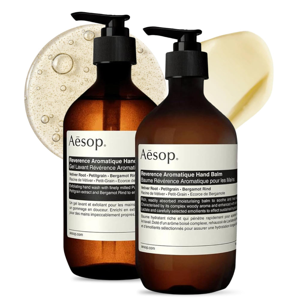 Aesop Reverence jabon mano: limpieza suave y exfoliación para manos cansadas
