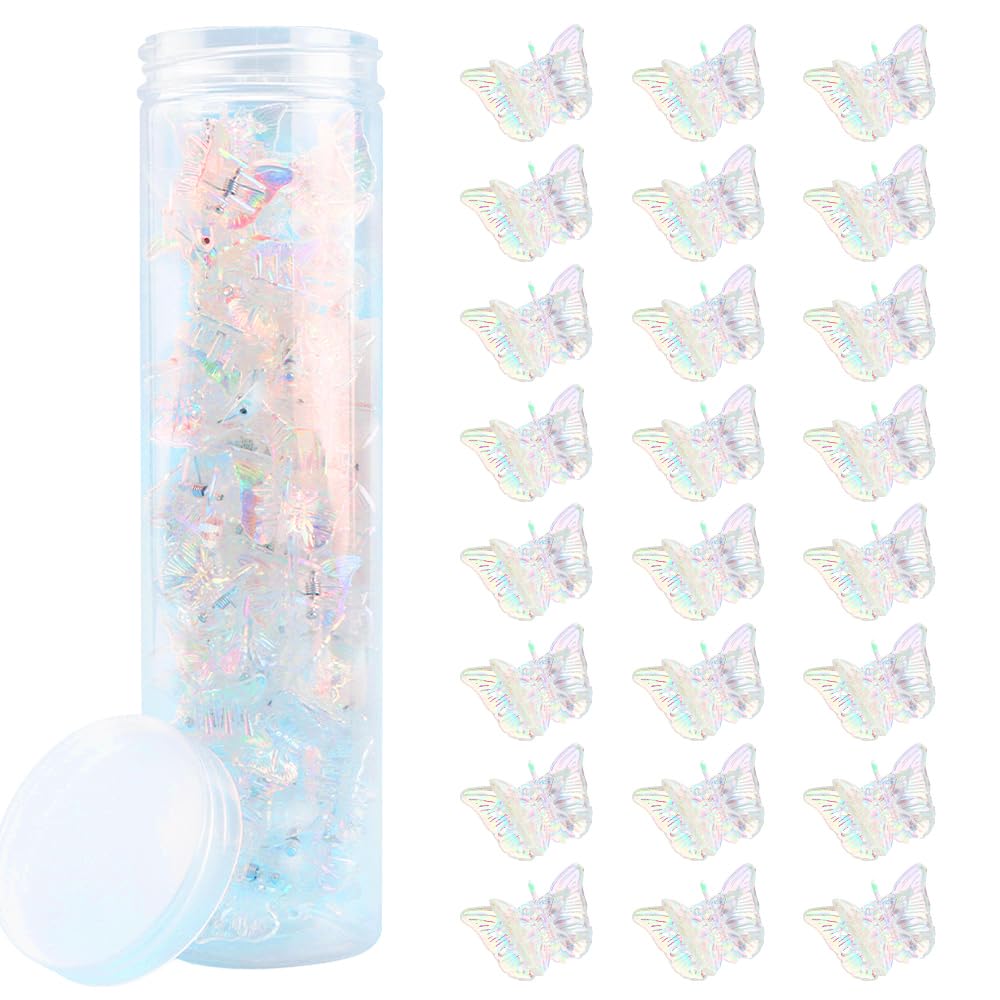 AHONEY mariposa mini clips en caja transparente para almacenamiento práctico