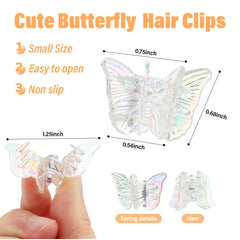 AHONEY mariposa mini clips tamaño 2 cm para estilos detallados