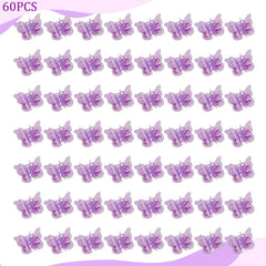 AHONEY pinzas mariposa glitter morada para peinados con destellos.