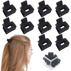 Pinzas AHONEY mini 1 pulgada negro para cabello, ideal para mechones en estilo diario.