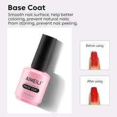 AIMEILI – esmalte gel: color intenso con acabado brillante.