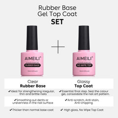 AIMEILI Capa superior sin residuo, botella, acabado brillante y protector.
