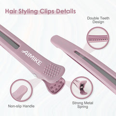 AIMIKE clip con dientes para evitar desliz durante el peinado