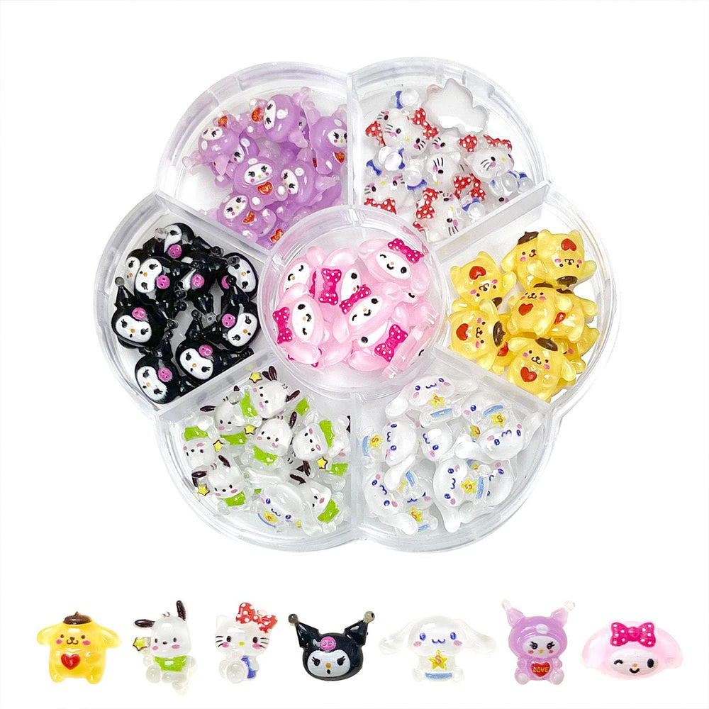 Akutoer accesorios gatos 3D para uñas, decoracion divertida