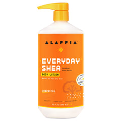 Alaffia crema corporal Shea en frasco, hidratación diaria para piel normal a seca.