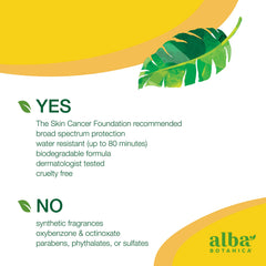 Alba Botanica aplicación suave de crema solar para piel sensible