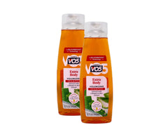 Alberto VO5 shampoo volumen extra, botella, aporta cuerpo al cabello.