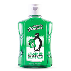 Alcolado Glacial loción mentolada en botella 16oz para refrescar.