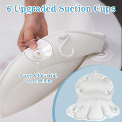 Almohada de baño Aleponna vista lateral con diseño ergonómico