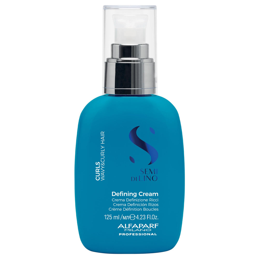 Alfaparf Milano Semi Di Lino Curl Defining Cream en bote para rizos definidos y suaves