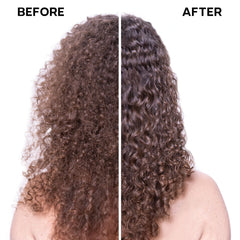 Rizos definidos sin aclarado con brillo natural