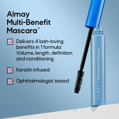 Almay Mascara con keratina para cuidado de pestañas.