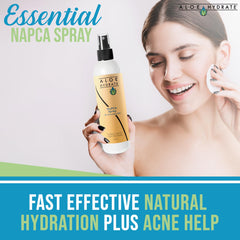 AloeHydrate Niacinamida refuerza la barrera cutánea y tono uniforme.
