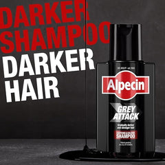 Alpecin Gray Attack: manos-aplicando, masaje suave para cuero cabelludo