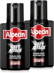 Alpecin Gris Ataque: envase doble, conveniente para uso diario y dos botellas.