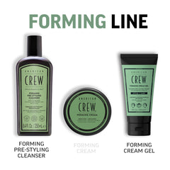 American Crew Forming Cream Gel: protección anti-frizz para cabellos rizados en humedad.