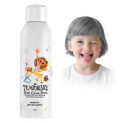 Amzsudy spray pelo gris plata, color instantáneo para cambiar de estilo.