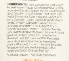 Andalou Naturals Mandrin Vanila, etiqueta frontal con información clara
