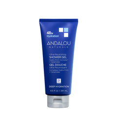 Gel de Andalou Naturals, chorro de botella para hidratación profunda durante la ducha
