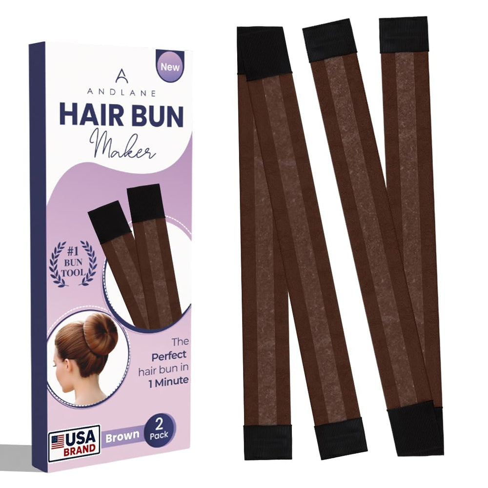 Andlane molde para moño marrón: crea moños limpios y duraderos sin calor