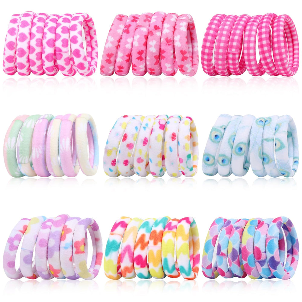 Anezus gomas elásticas 54 piezas coloridas para peinados versátiles