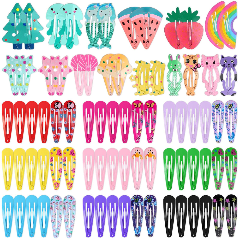 Clips de cabello Anezus 80 piezas: paquete completo para peinados diarios.