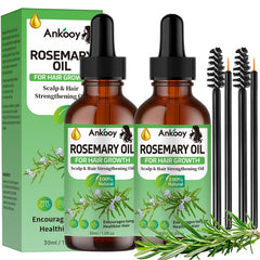 ANKOOY Aceite de Romero Frasco para crecimiento del cabello y fortalecimiento.