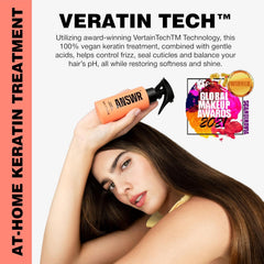 ANSWR Keratina sin sulfatos, control del frizz para todo tipo de pelo.