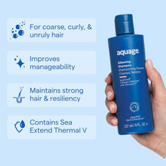 Textura cremosa del Aquage SeaExtend Silkening Champú para suavidad