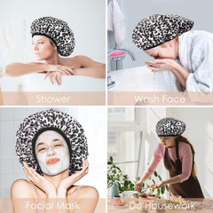 Gorro Aquior para ducha y viaje, compacto y reutilizable.