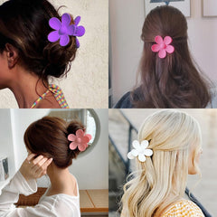 Pinza floral Arbogi lila para recoger cabello en looks suaves