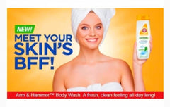 Arm & Hammer Clear Water piel suave y fresca tras uso.