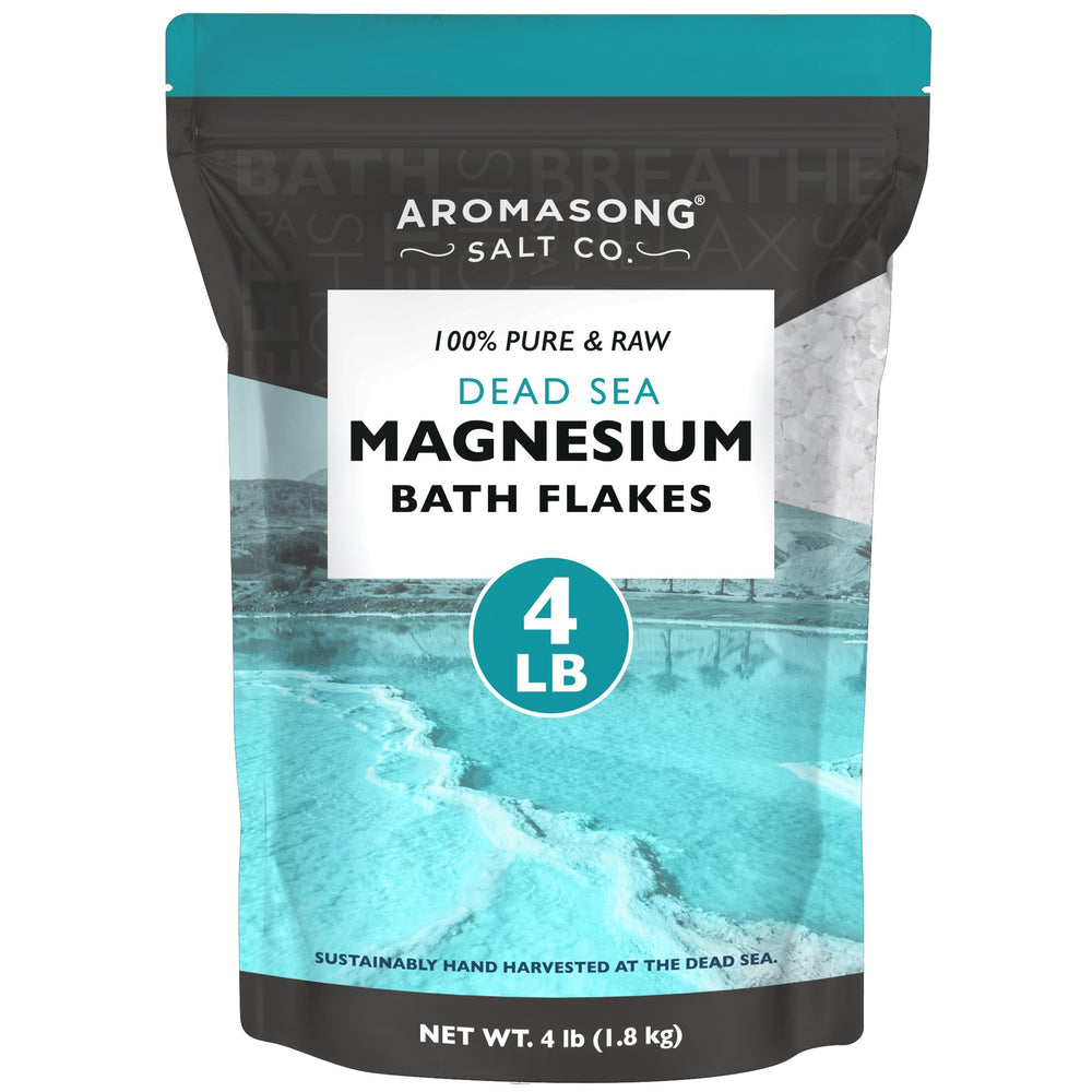 Aromasong escamas magnesio mar muerto para baño, relajación suave.