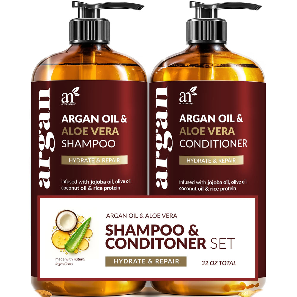 Artnaturals shampoo con argán en botella, hidrata y suaviza el cabello.