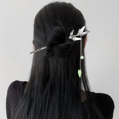 Arvintas palillos pelo updo plateado, fijación estable para moños.