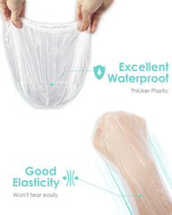 Auban material plástico desechable transparente para protección durante baño.