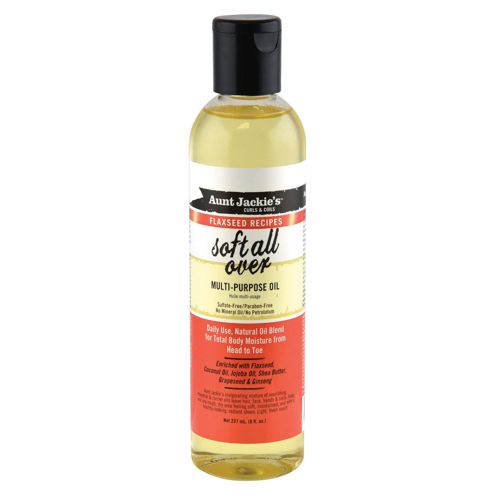 Aunt Jackie's aceite multiusos en botella de 8 oz para cabello y piel
