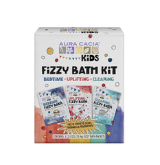 Aura Cacia kit ninos baño burbujas hora de dormir, relajación suave