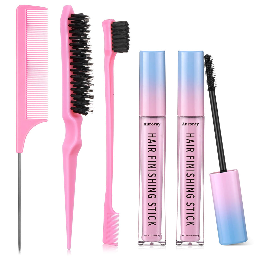 Auroray stick de acabado para pelo, botella compacta con textura ligera para fijación suave.